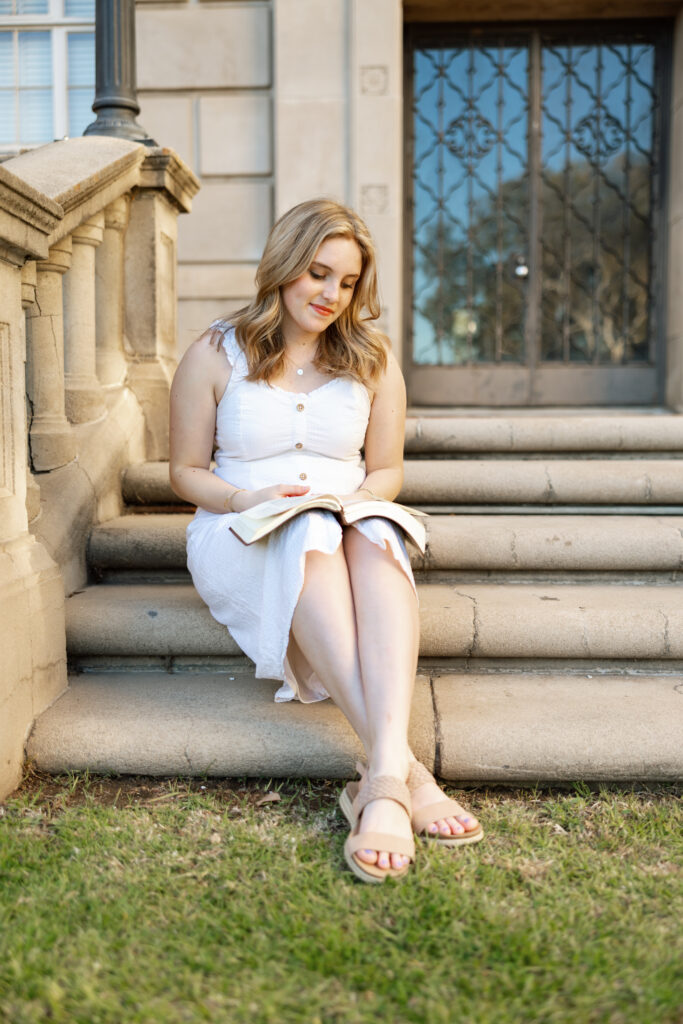 Redlands senior portrait story authentic candid moment Cate by Kaitlyn Dawn Photography.